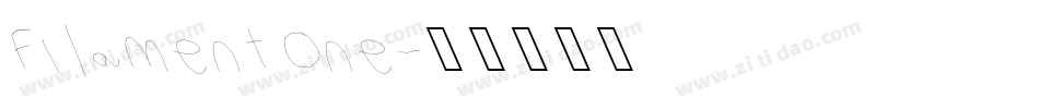 Filament One字体转换
